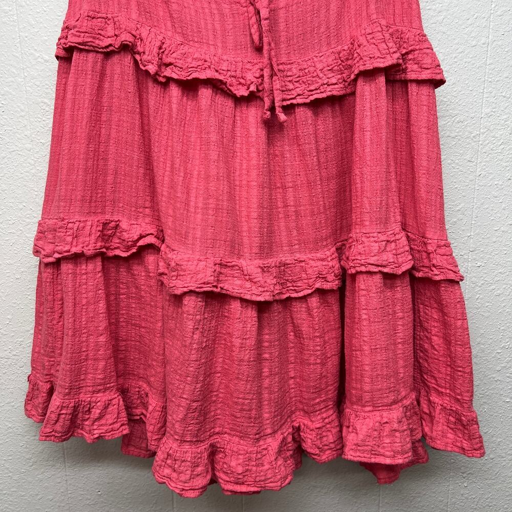 August Tiered Mini Dress Womens XS/S Fairy Boho Chic Cottagecore Beachy Festival - Picture 12 of 16